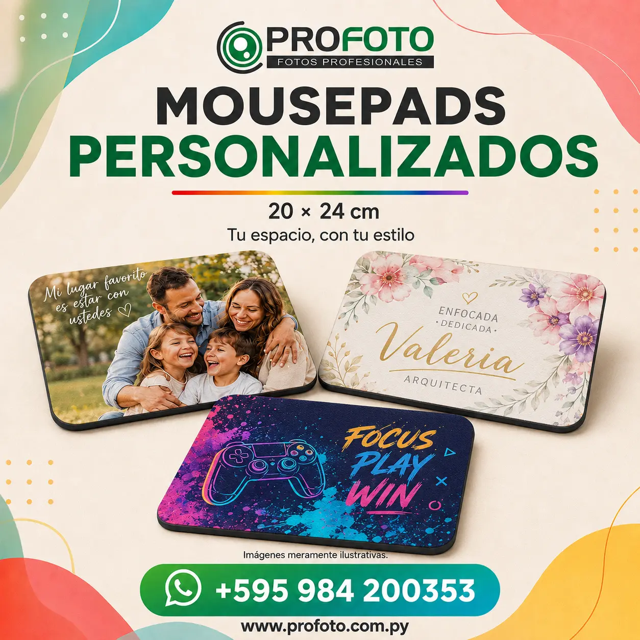 Mousepads personalizados por PROFOTO