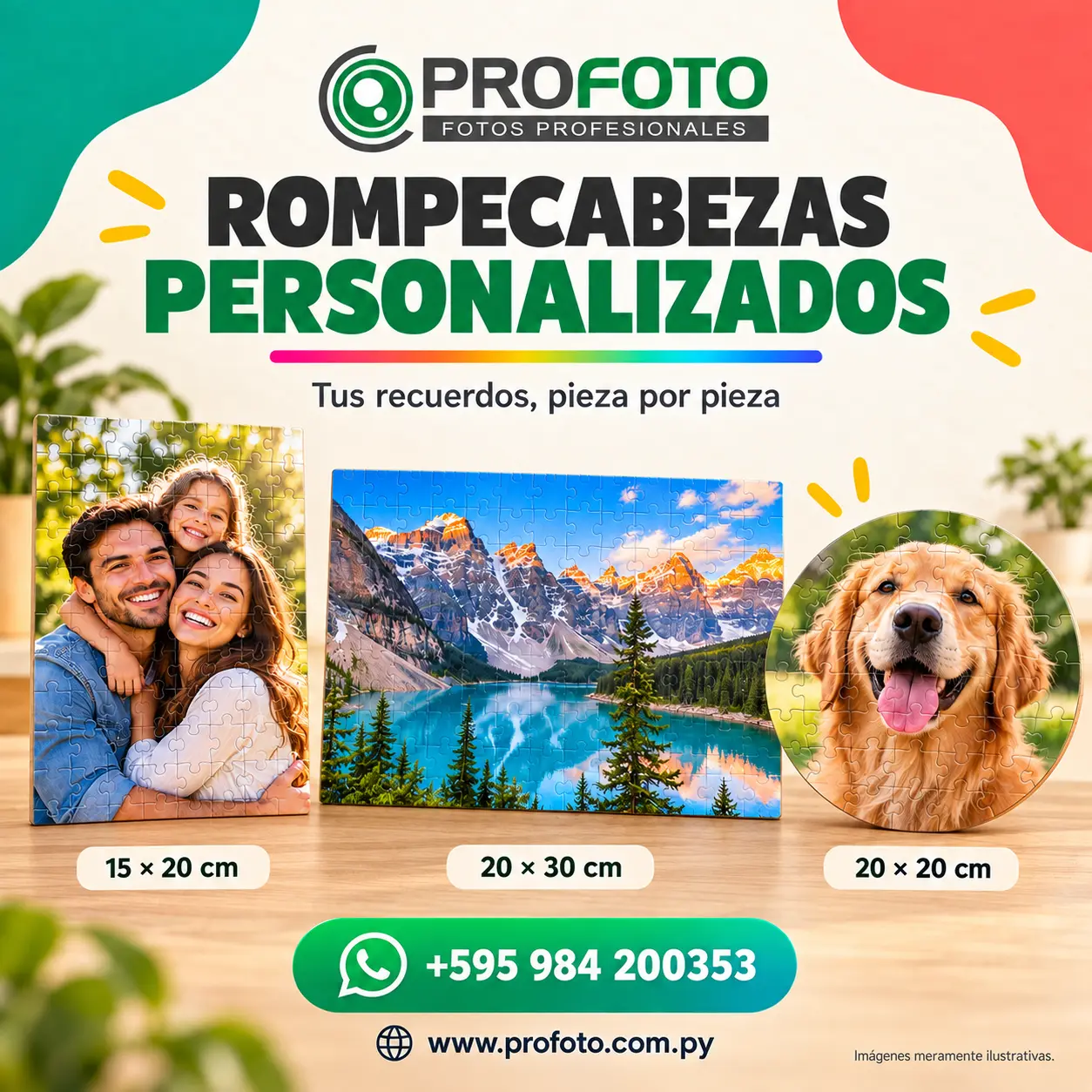 Rompecabezas personalizados por PROFOTO